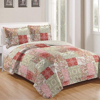 Kit Cobre Leito Casal + 2 Porta-travesseiros Patchwork Siena - 6