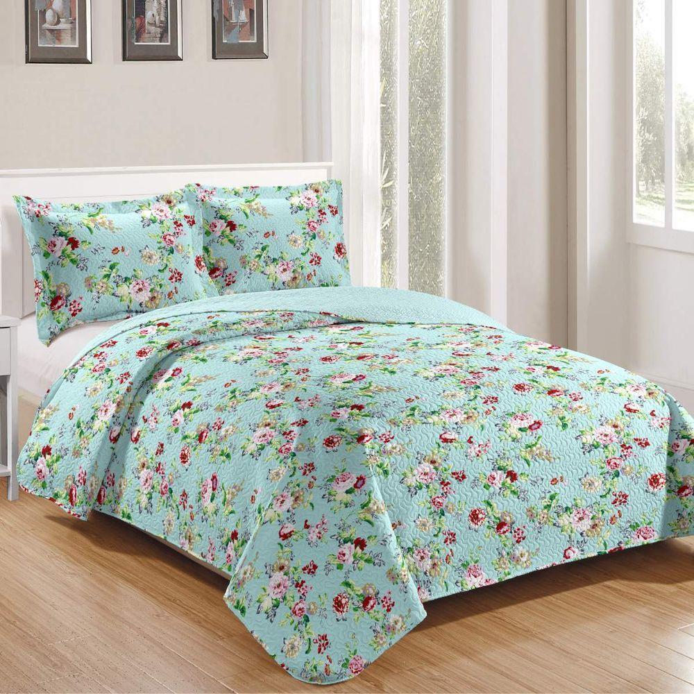 Kit Cobre Leito Queen + 2 Porta-travesseiros Patchwork Napoli - 6 - 1