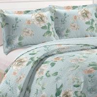 Kit Cobre Leito Solteiro + 1 Porta-travesseiro Patchwork Jasmine - Blue - 2