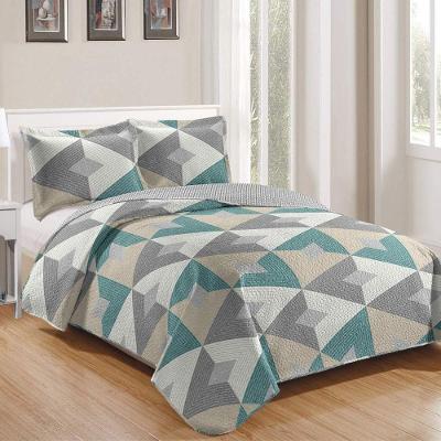 Kit Cobre Leito Queen + 2 Porta-travesseiros Patchwork Gales - 2