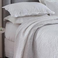 Kit Cobre Leito Solteiro Classic Liso Ultrasonic + 1 Porta-travesseiro Floral Branco - 3