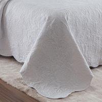 Kit Cobre Leito Solteiro Classic Liso Ultrasonic + 1 Porta-travesseiro Floral Branco - 5