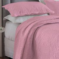 Kit Cobre Leito Casal Classic Liso Ultrasonic + 2 Porta-travesseiros Floral Azalea - 3