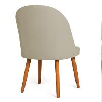 Kit 04 Cadeiras Poltrona De Jantar Luna Suede Pés Palito Castanho - Pallazio Capuccino - 6