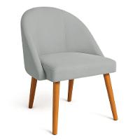 Kit 04 Cadeiras Poltrona De Jantar Luna Suede Pés Palito Castanho - Pallazio Cinza - 3