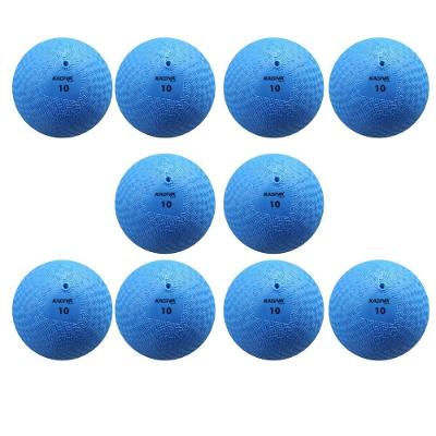 Kit 10 Bola Iniciação Kagiva N°10 De Borracha Azul