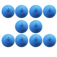 Kit 10 Bola Iniciação Kagiva N°10 De Borracha Azul - 1