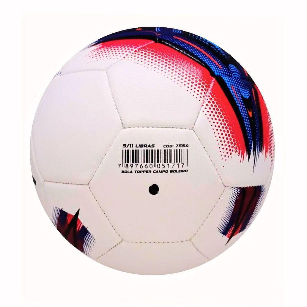Bola De Futebol Campo Topper Boleiro Hibrid Vermelho + Azul Tamanho Único - 5