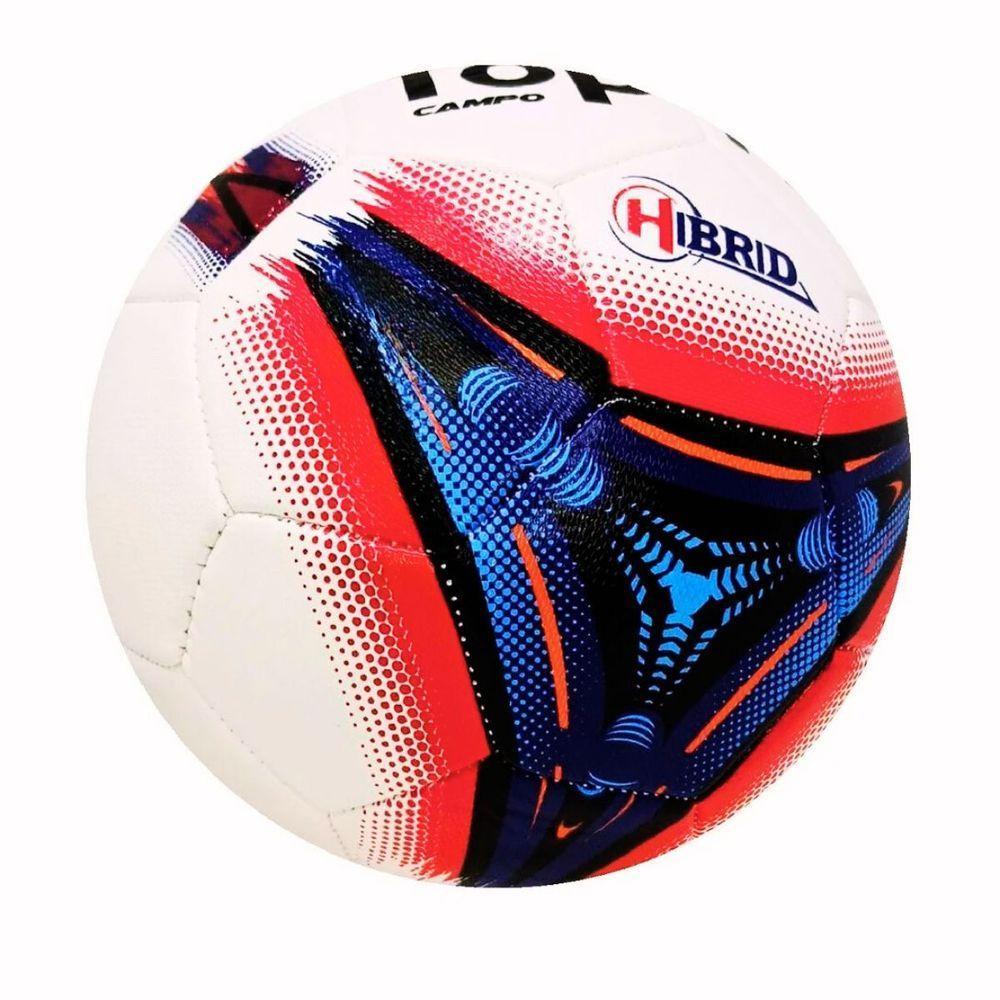 Bola De Futebol Campo Topper Boleiro Hibrid Vermelho + Azul Tamanho Único - 6