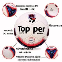 Bola De Futebol Campo Topper Boleiro Hibrid Vermelho + Azul Tamanho Único - 2