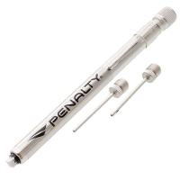 Bola De Futebol Campo Penalty Bravo Xxv + Bomba De Ar Penalty + Calibrador De Bolas Penalty Azul + Azul + Cinza Genêro Homem - 5