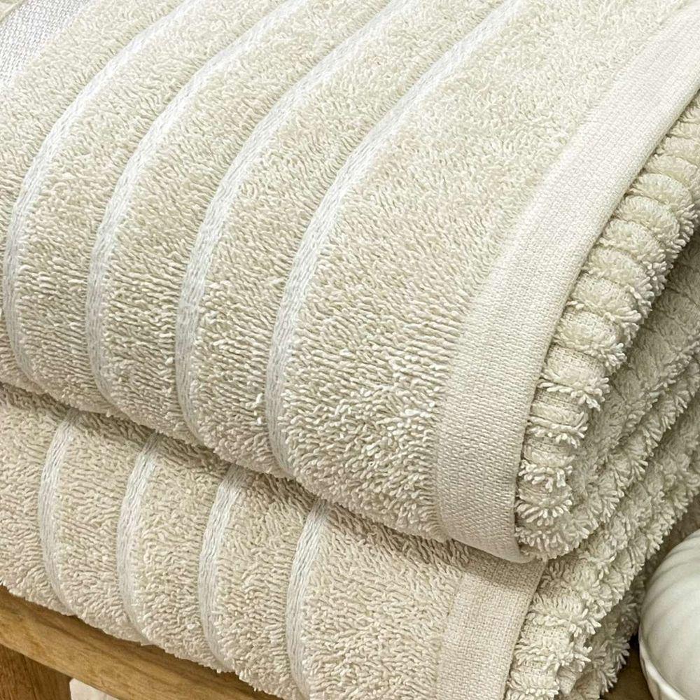 Toalha Banhão Fio Penteado Nancy 75x150 Marfim - 3