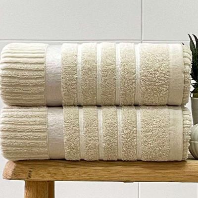 Toalha Banhão Fio Penteado Nancy 75x150 Marfim