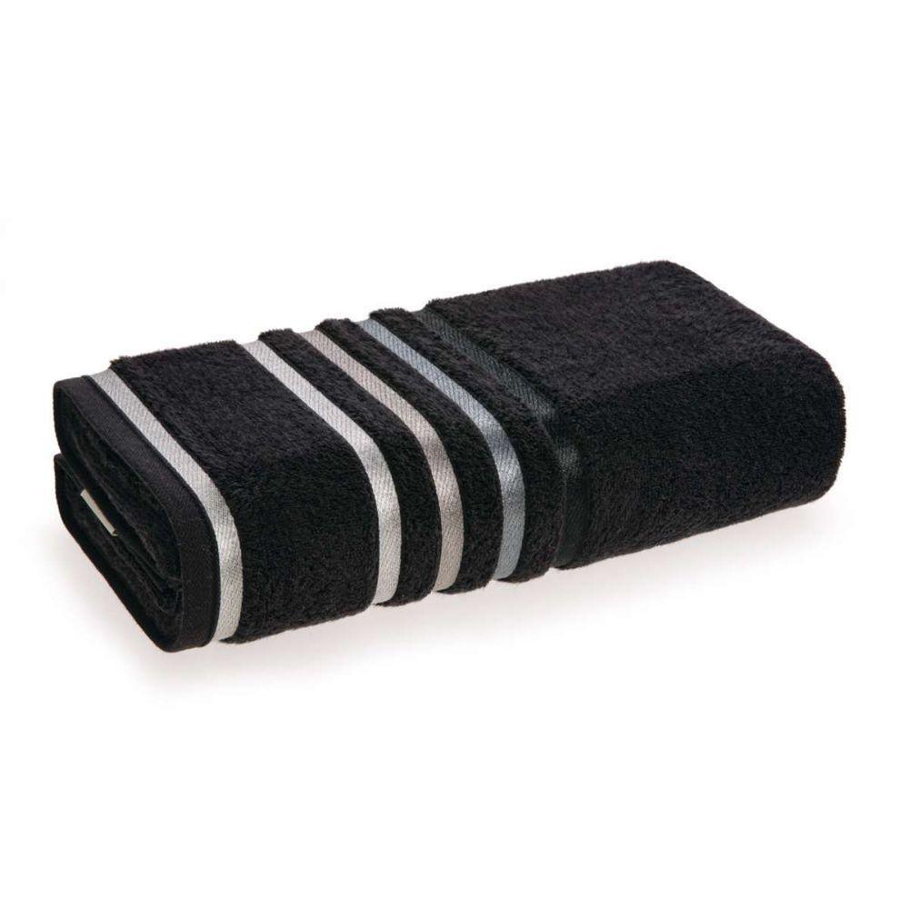 Toalha De Banho Lumina 70cm X 140cm Preto-cinza - 4