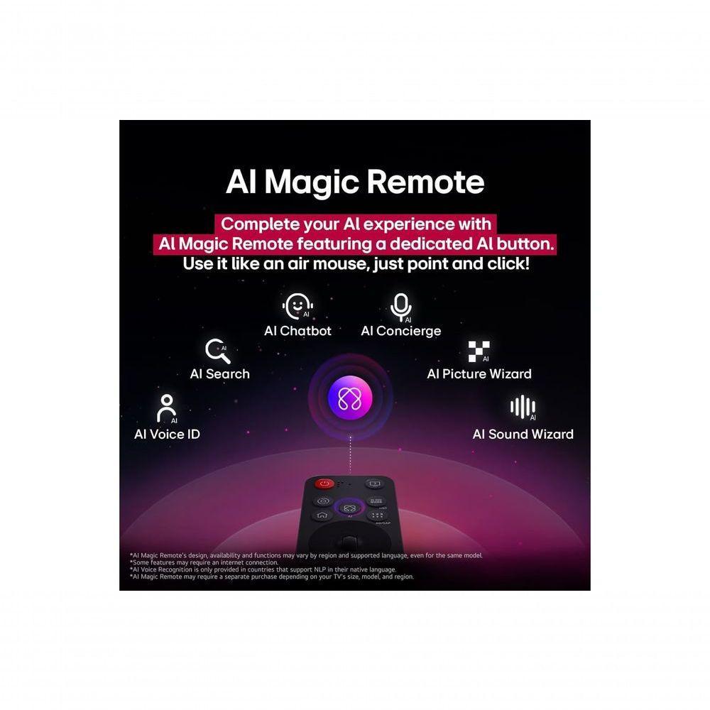 TV LG 4K UHD AI 65 UA75 2025 - a7  Pro e WebOS 25 Bivolt - 9