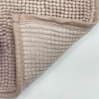 Tapete Para Banheiro Bolinha Soft 38x58 Bege - 3