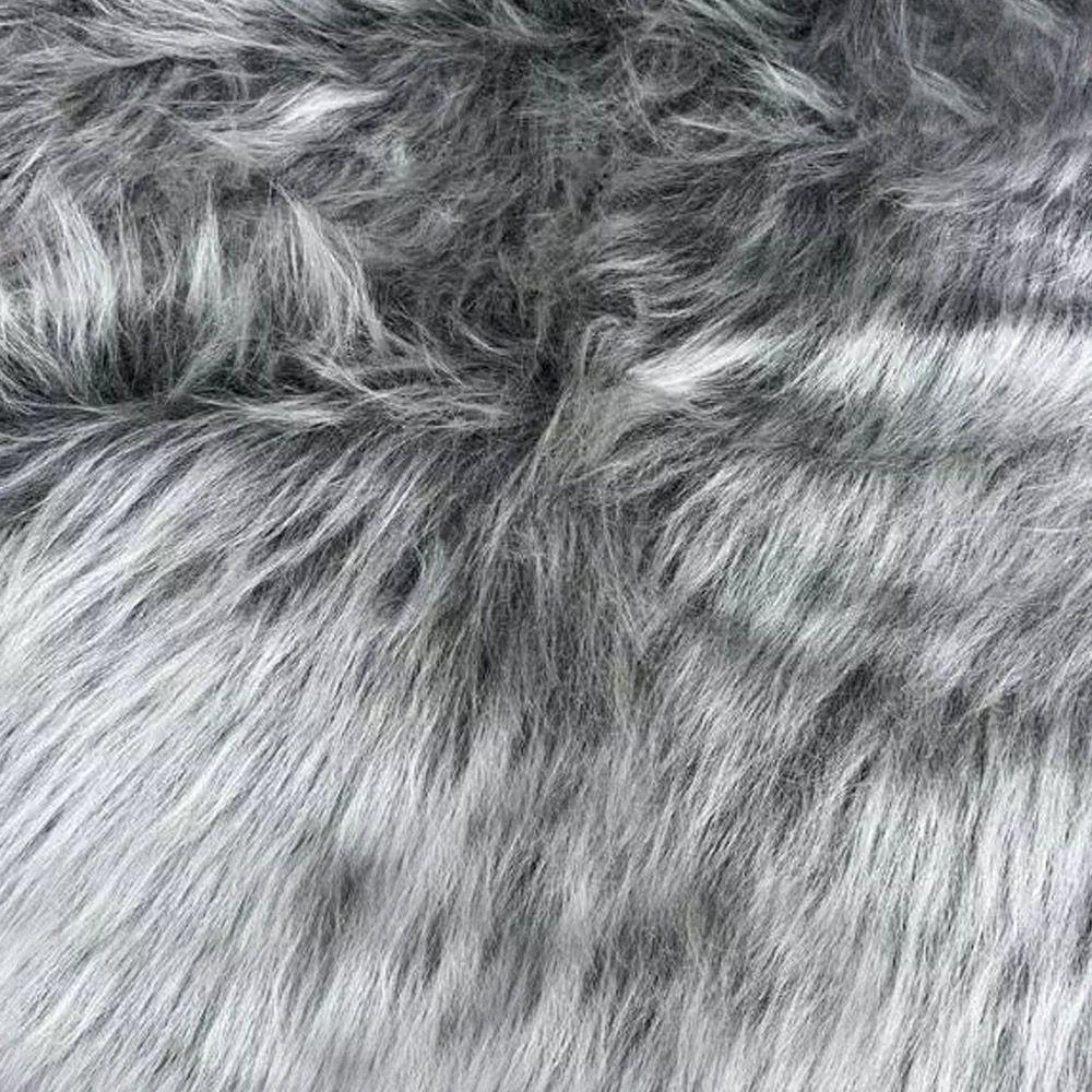 Tecido Pelúcia De Pelo Alto 1,60x5,00 M Para Decoração Grafite - D'rossi - 1