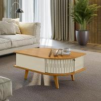 Mesa De Centro Para Sala Com 2 Portas Narvelli M20 - D'rossi Cumaru E Opala - 1