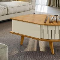 Mesa De Centro Para Sala Com 2 Portas Narvelli M20 - D'rossi Cumaru E Opala - 5