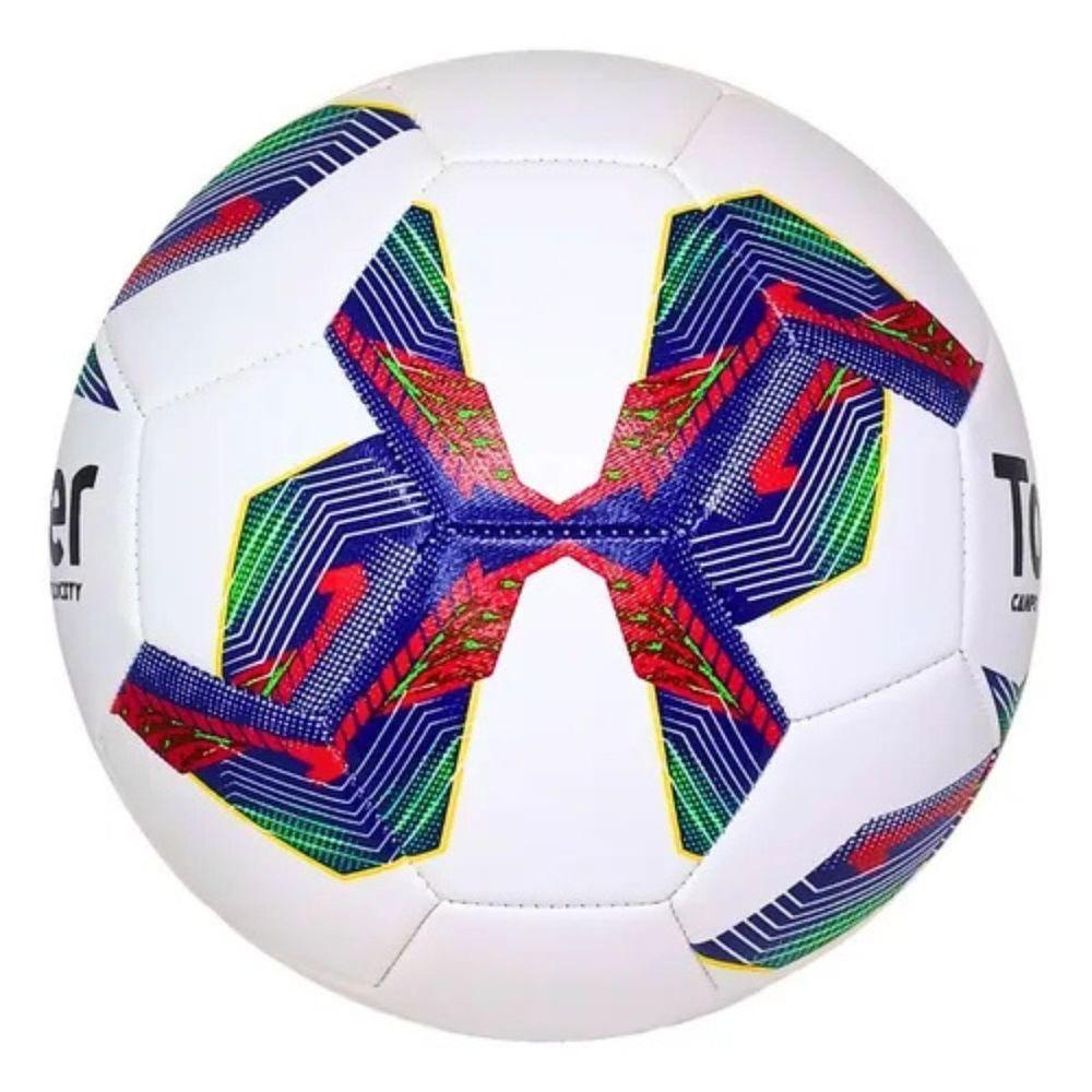 Bola De Futebol Campo Topper Velocity Hibrid Azul + Vermelho Tamanho Único - 5