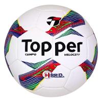 Bola De Futebol Campo Topper Velocity Hibrid Azul + Vermelho Tamanho Único - 1