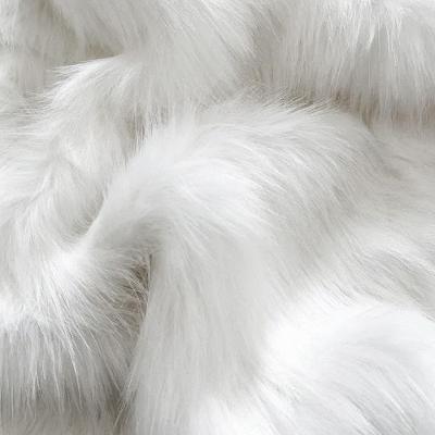 Tecido Pelúcia De Pelo Alto 1,60x5,00 M Para Decoração Off White