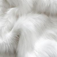 Tecido Pelúcia De Pelo Alto 1,60x5,00 M Para Decoração Off White - 1