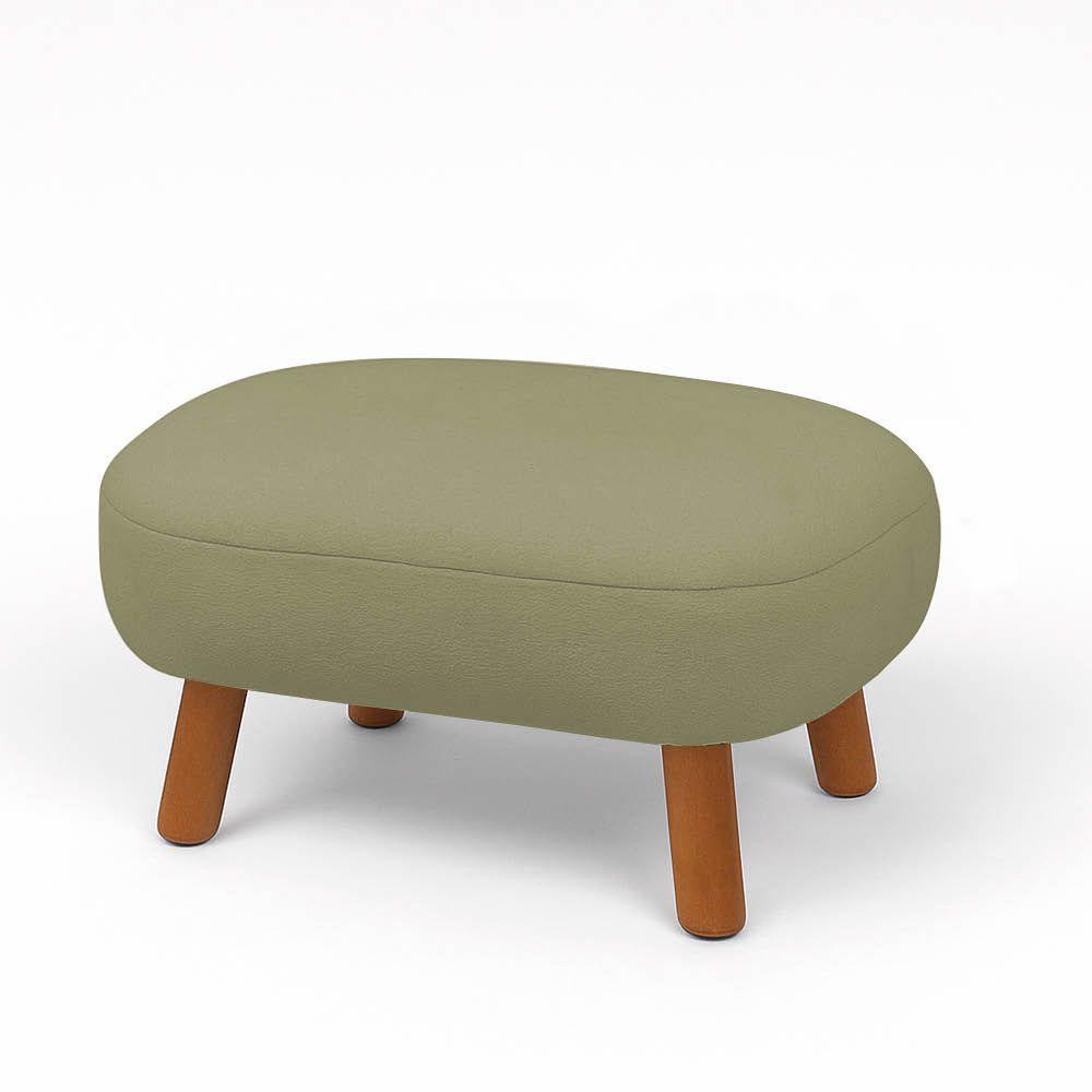 Poltrona Amamentação Balanço Madeira E Puff Jhessy Bouclê R04 - D'rossi Pistache - 7