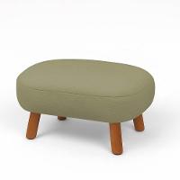 Poltrona Amamentação Balanço Madeira E Puff Jhessy Bouclê R04 - D'rossi Pistache - 7