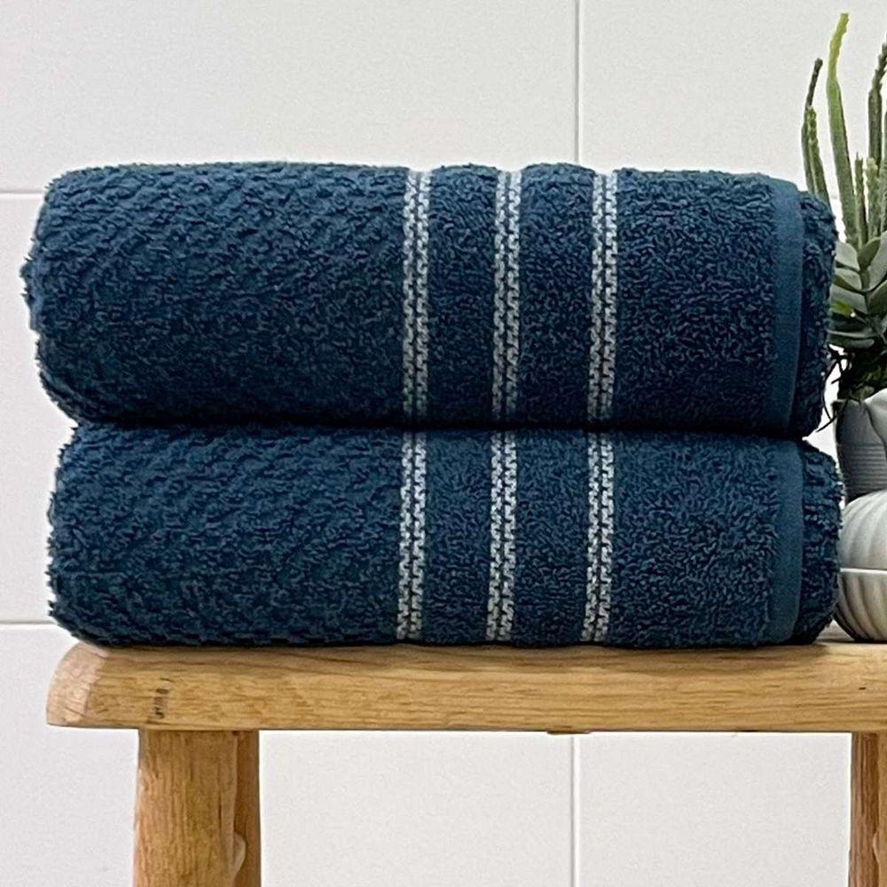 Toalha Banhão Fio Penteado Ferrara 75x150 Marinho - 1