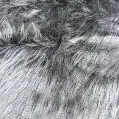 Tecido Pelúcia De Pelo Alto 1,60x1,00 M Para Decoração Grafite D'rossi