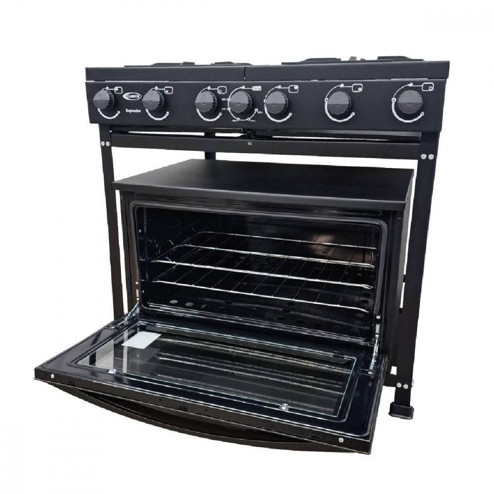 Fogão Com Forno Semi-industrial 4 Bocas 107l Clarice Preto Fosco - 3