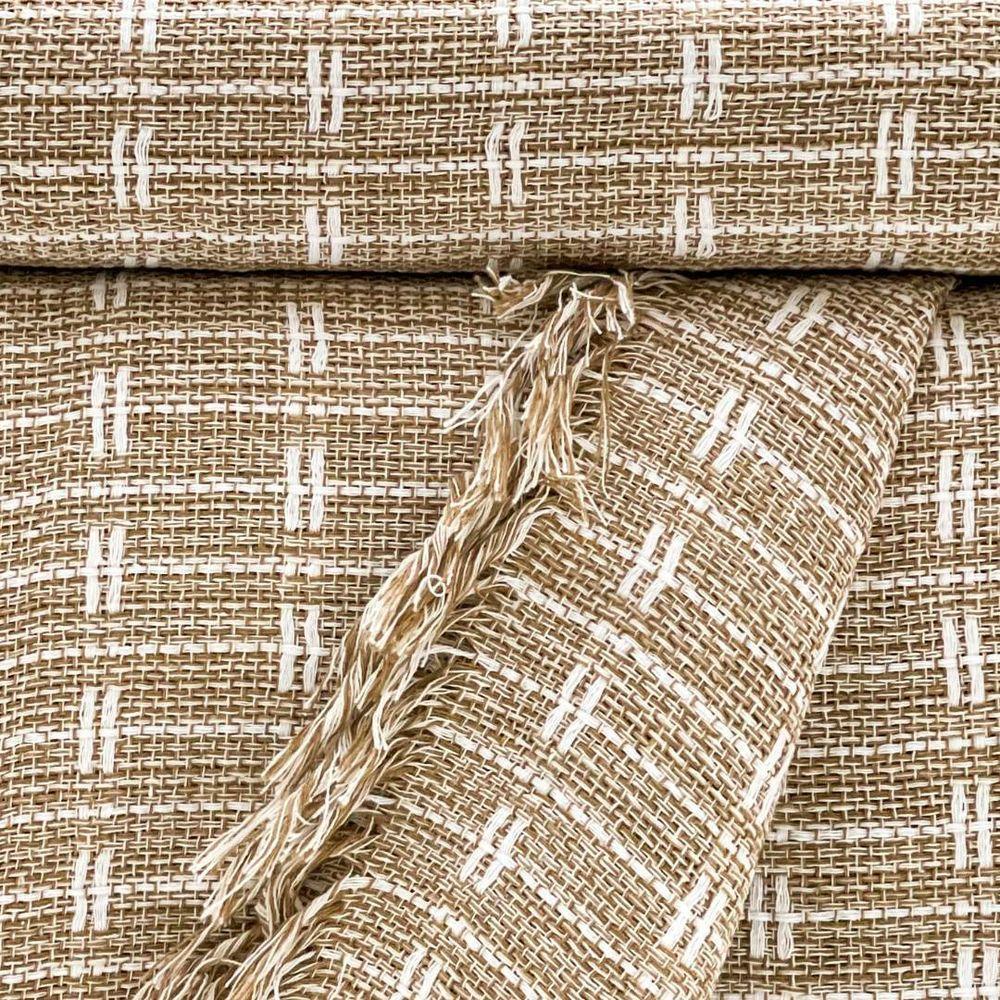 Manta Para Sofá Blocks 180cm X 240cm Mescla Caramelo-branco - 2