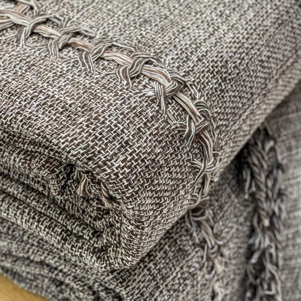 Manta Para Sofá América Super King 255cm X 205 Cm Café Mescla - 3