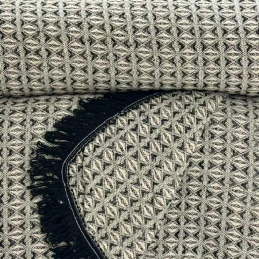 Manta Para Sofá Rubi King 260cm X 250cm Preto-cru - 2