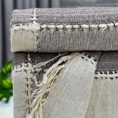 Manta Para Sofá América Super King 255cm X 205 Cm Cru-cafã© Mescla