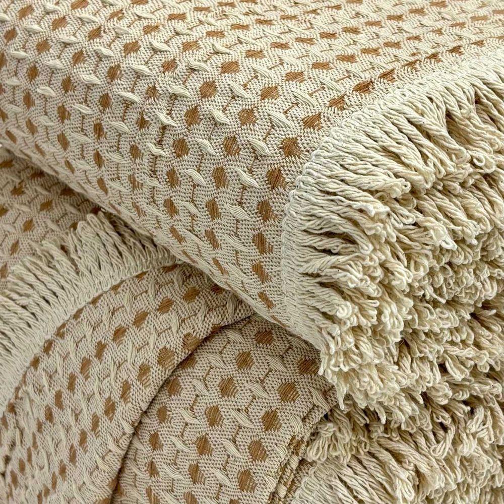 Manta Para Sofá Rubi King 260cm X 250cm Cru-areia - 4