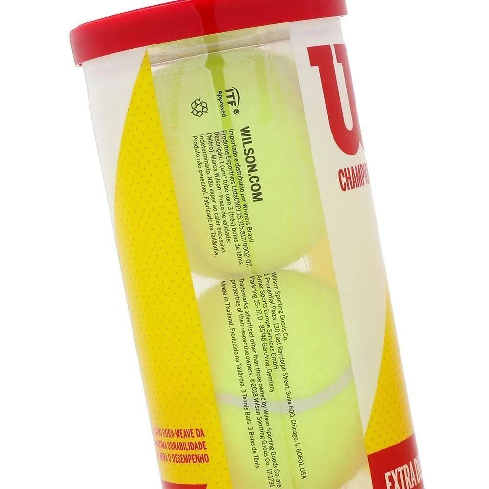 Bola De Tênis Wilson Championship Extra Duty - Pack 3 Tubos - 5