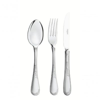 Faqueiro Tramontina Renascença Inox Com Facas De Mesa Detalhes E Estojo De Madeira 130 Peças