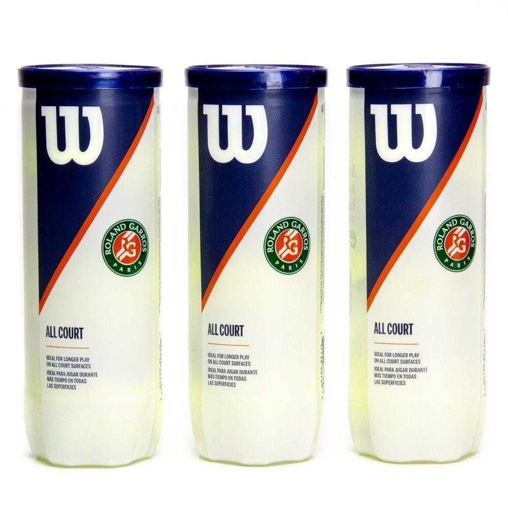 Bola De Tênis Wilson Roland Garros All Court - Pack Com 3 Tubos - 1