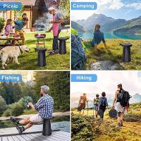 Banqueta Dobravel Retratil Bolsa Portatil Acampamento Praia Pesca Fila Idoso