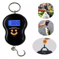 Balanca Digital 50kg Mao Portatil Gancho Viagem Bolsa Mala Peixe 50 Quilos Pescaria Precisao Eletronica Bagagem - 2