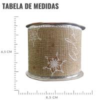 Fita Aramada De Natal Figuras Flores - 6,3cm X 3m - 4