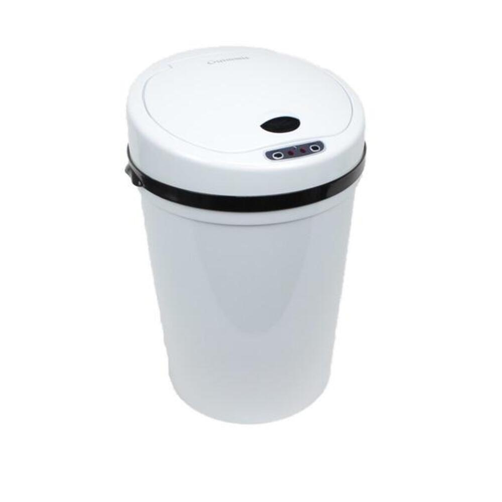 Lixeira Automatica Branca Luxo 9 Litros Sensor De Abertura Grande Banheiro Cozinha Design Moderno Sofisticado - 3
