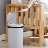 Lixeira Automatica Branca Luxo 9 Litros Sensor De Abertura Grande Banheiro Cozinha Design Moderno Sofisticado - 2