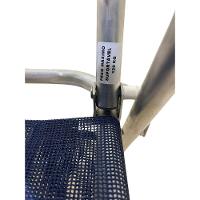 Cadeira De Praia Alta Sanete Encosto Alto Aluminio Ronchetti Azul-escuro - 6