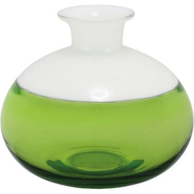Thyara Garrafa Decorativa 15X17X17Cm Vidro Verde