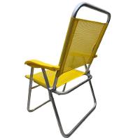 Cadeira De Praia Alta Sanete Encosto Alto Aluminio Ronchetti Amarelo - 6