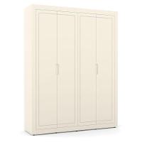 Berço Americano Com Capitonê New Boucle E Guarda Roupa Tutto New 4 Portas Off White - Matic