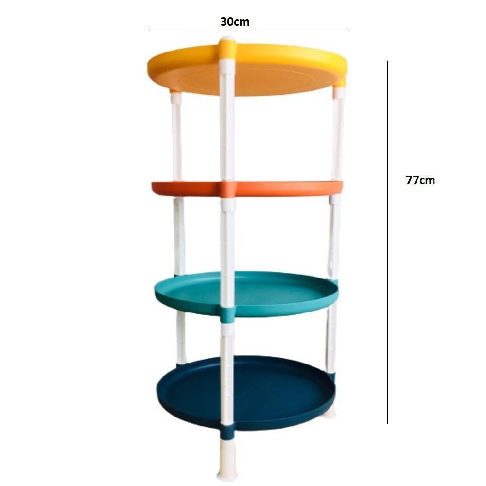 Estante Infantil Modular Organizador Brinquedos Multiuso Fruteira 4 Prateleiras Casa Sala Quarto Banheiro Nicho - 7